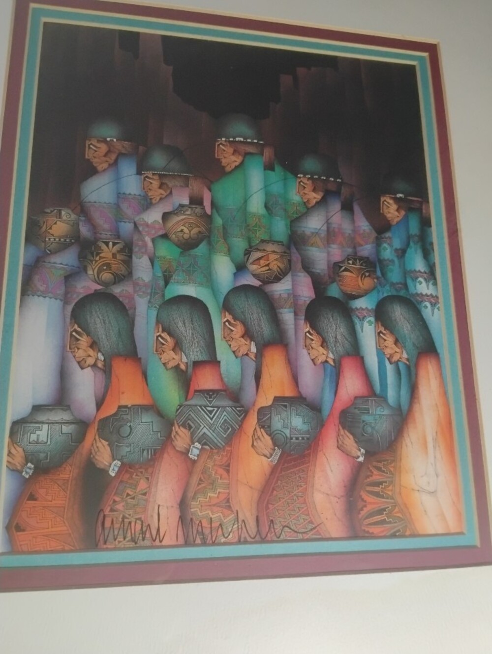 'Danza de Noche' Signed Lithograph By Renowed Artist: AMADO  MAURILIO PENA